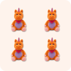 Buddy Unicorn Plush 4PCS